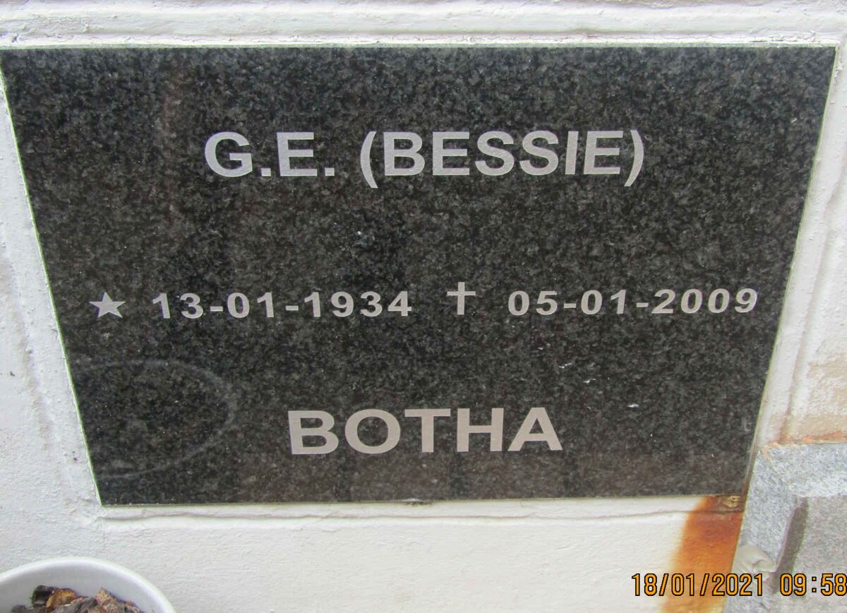 BOTHA G.E. 1934-2009