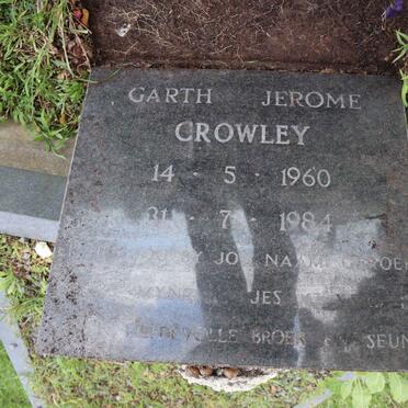 CROWLEY Garth Jerome 1960-1984