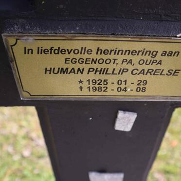 CARELSE Human Phillip 1925-1982