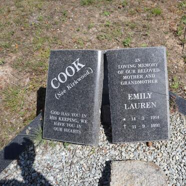COOK Emily Lauren nee KIRKWOOD 1914-1991