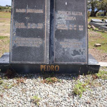 PEDRO David Johannes 1918-1997 & Francis Aletta Louisa 1912-1997_1