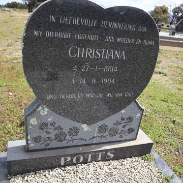 POTTS Christiana 1934-1994