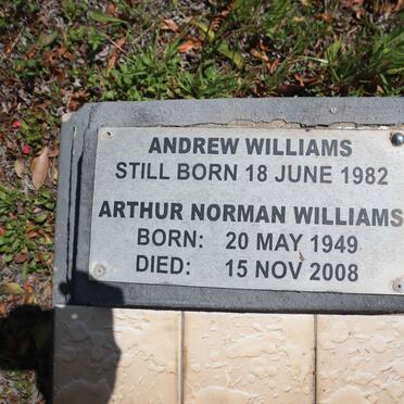 WILLLIAMS Arthur Norman 1949-2008 :: WILLIAMS Andrew 1982-1982
