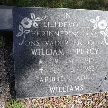 WILLIAMS Willam Percy 1910-1983