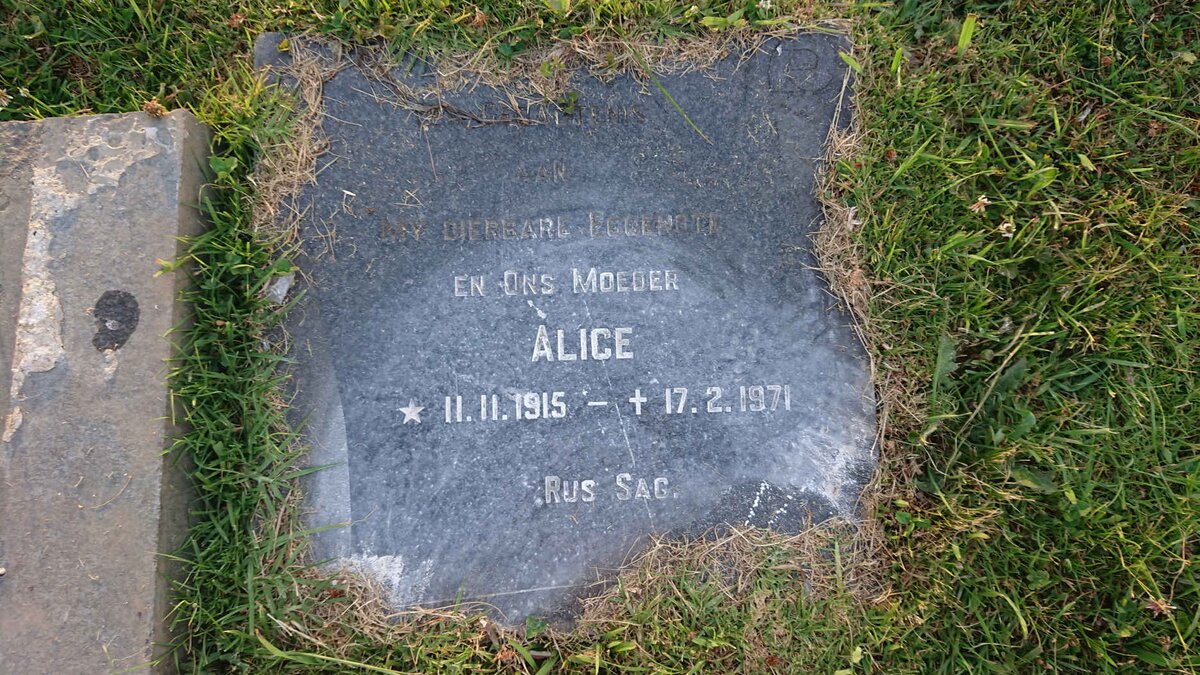 ? Alice 1915-1971
