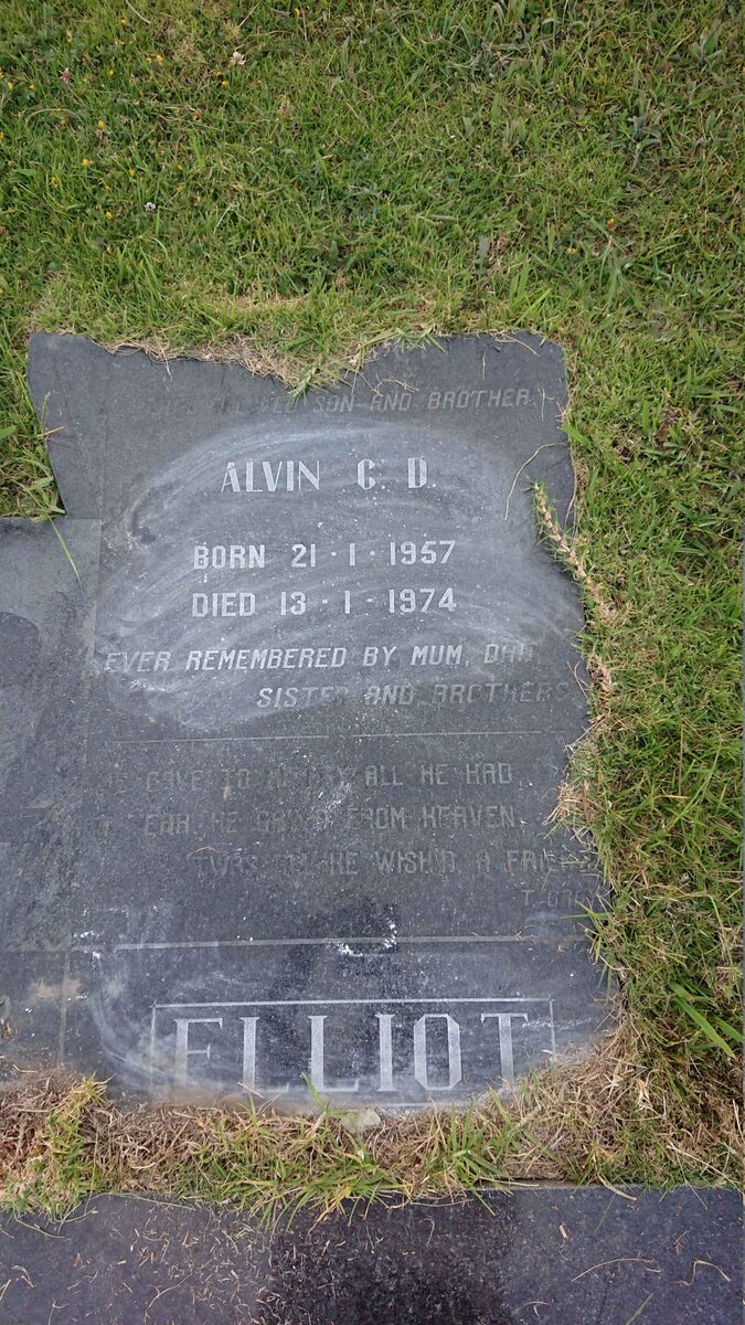 ELLIOT Alvin C.D. 1957-1974