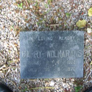 WOLMARANS Barry 1903-1970