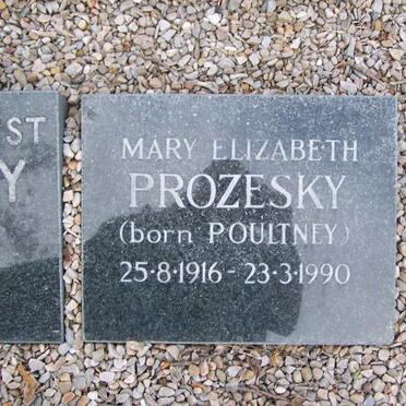 PROZESKY Mary Elizabeth nee POULTNEY 1916-1990