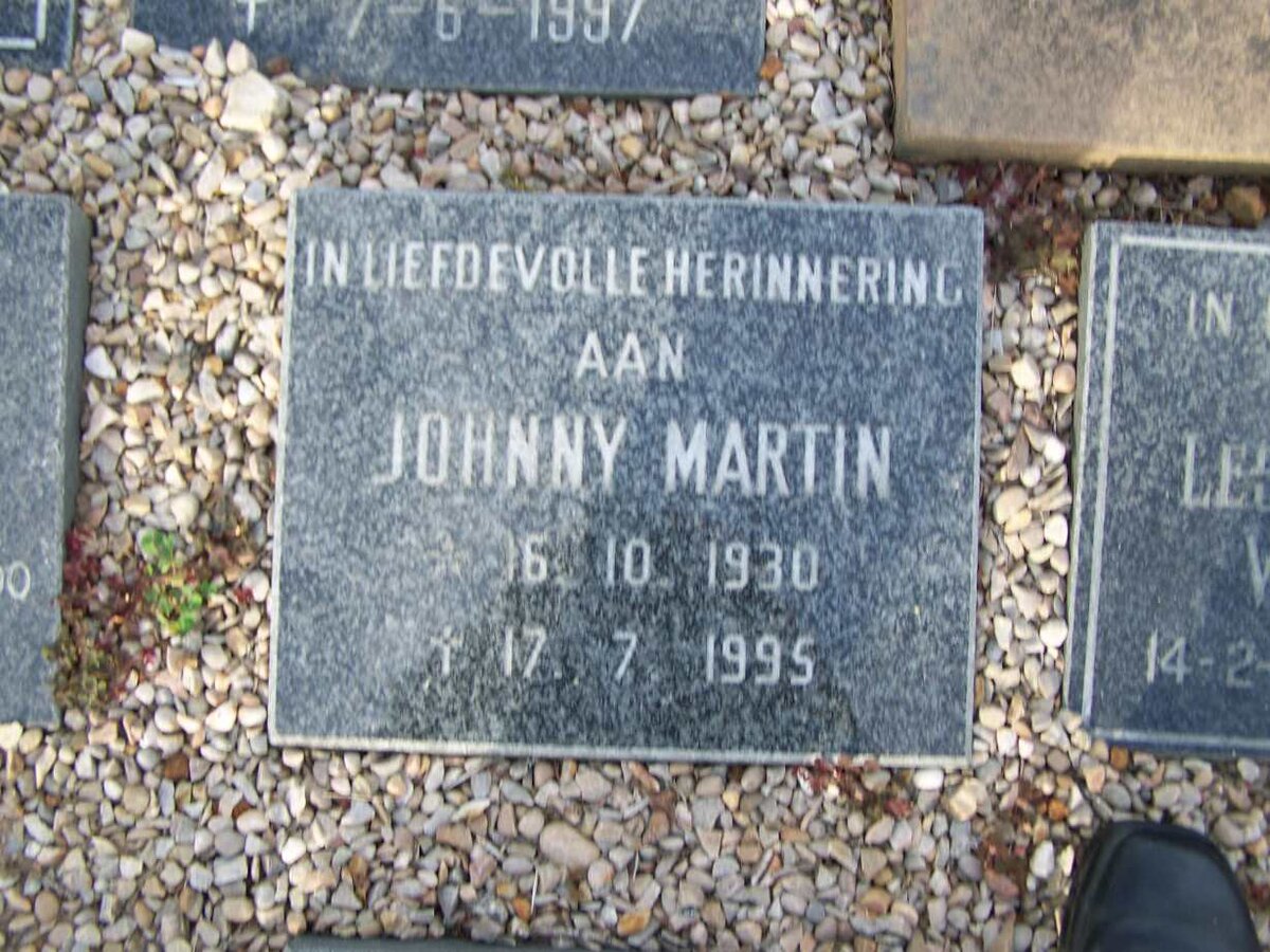 MARTIN Johnny 1930-1995