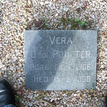 POULTER  Vera D. ?. 1906-1968