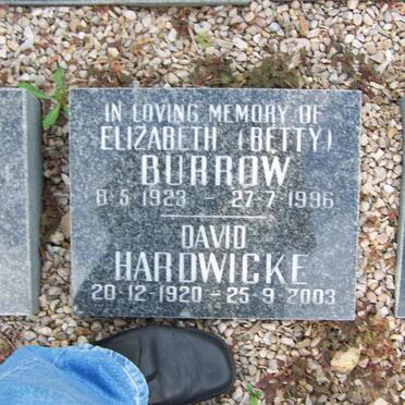 BURROW Elizabeth 1923-1996 :: HARDWICKE David 1920-2003