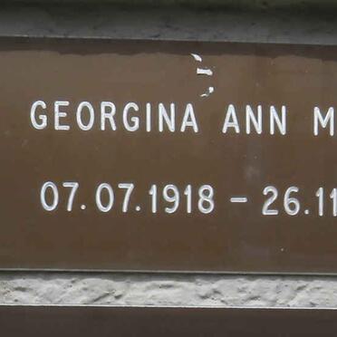 MARTIN Georgia Ann 1918-2001
