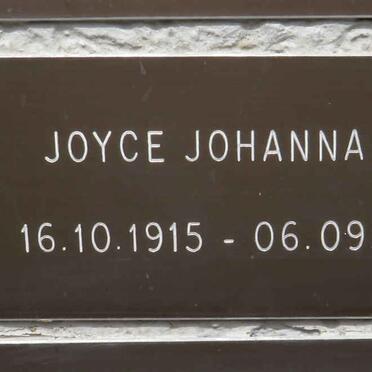 COX Joyce Johanna 1915-2008