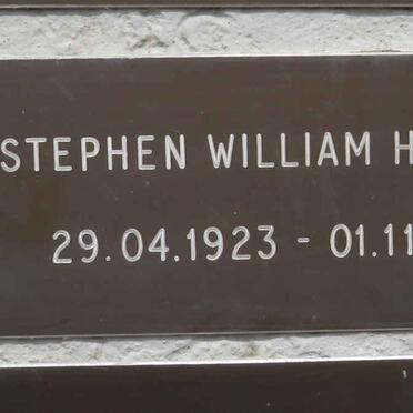 HARTMAN Stephen William 1923-2007