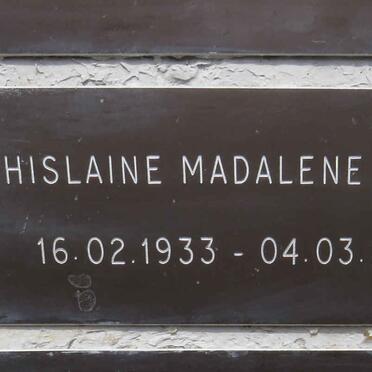 ELLIOTT Gislaine Madalene 1933-2020