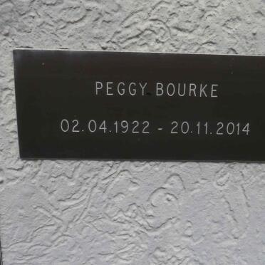 BOURKE Peggy 1922-2014