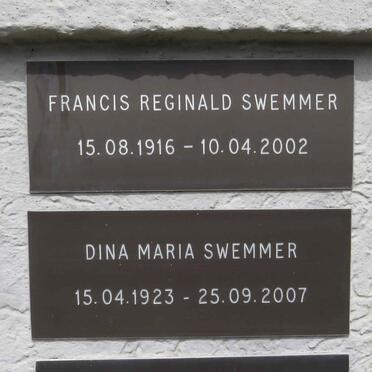 SWEMMER Francis Reginald 1916-2002 & Dina Maria 1923-2007