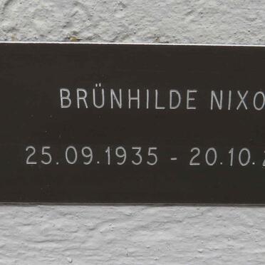 NIXON Brunhilde 1935-2013