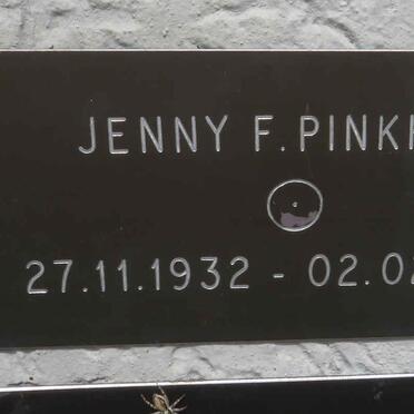 PINKHAM Jenny F. 1932-2018