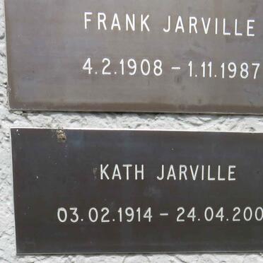 JARVILLE Frank 1908-1987 & Kath 1914-2003
