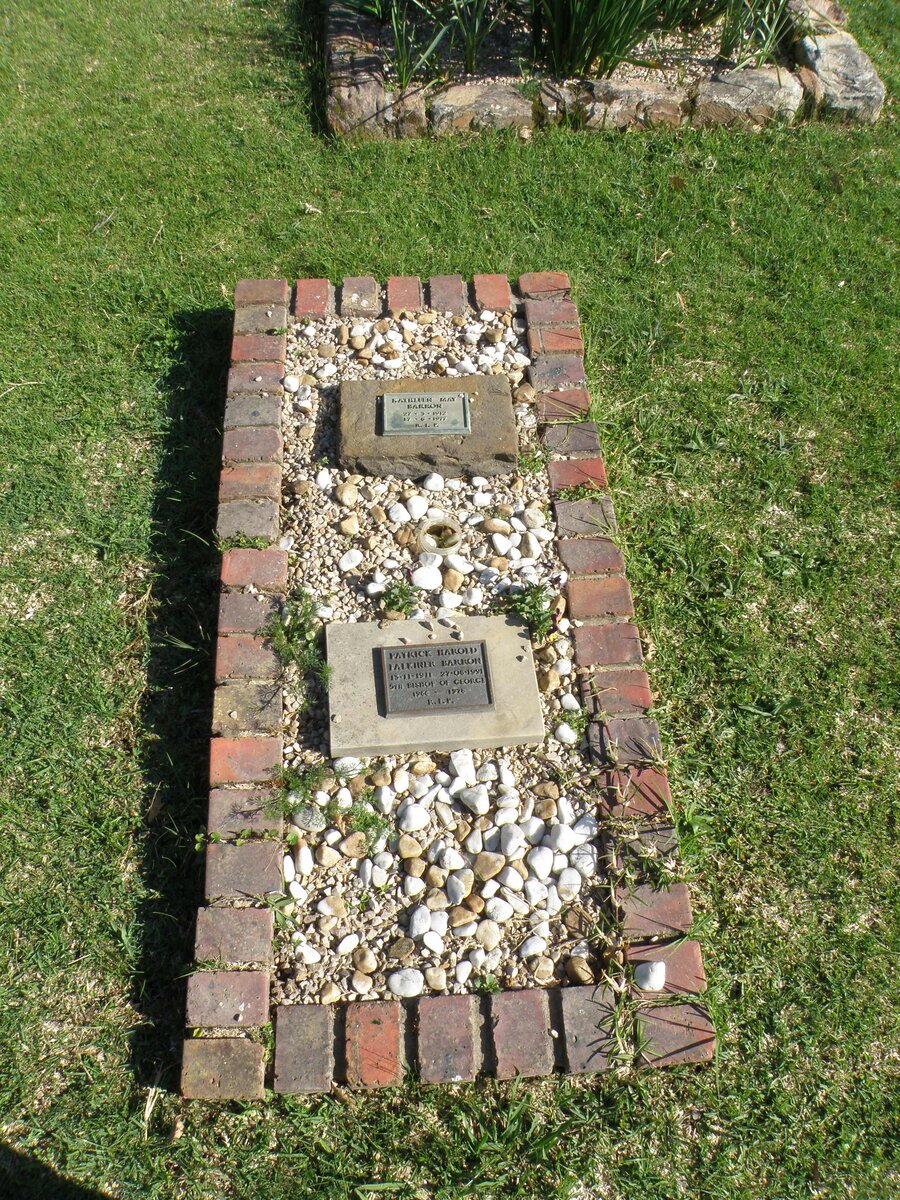 BARRON Patrick Harold Falkiner 1911-1991 &amp; Kathleen May 1912-1977