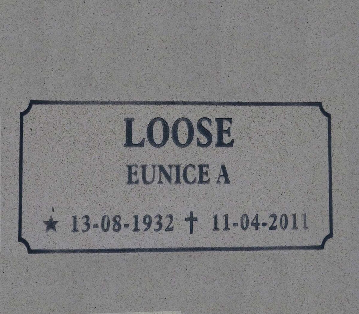 LOOSE Eunice A. 1932-2011