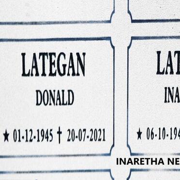LATEGAN Donald 1945-2021 :: LATEGAN Inaretha nee LANSER 1945-