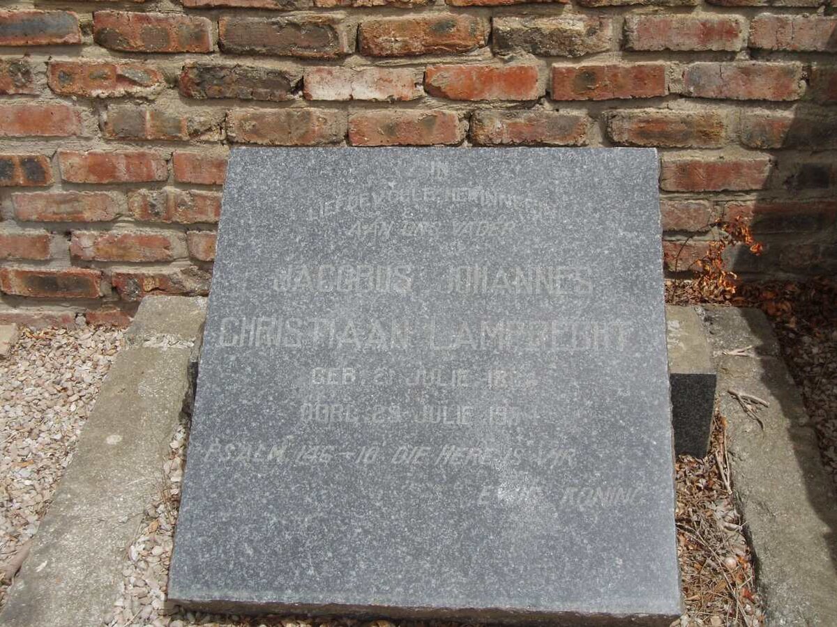 LAMPRECHT Jacobus Johannes Christiaan 1884-1954