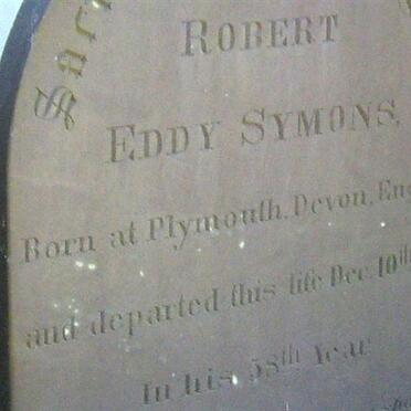 SYMONS Robert Eddy -1872