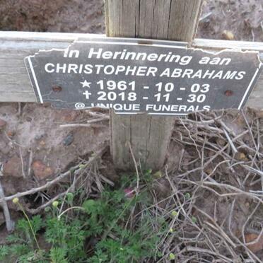 ABRAHAMS Christopher 1961-2018