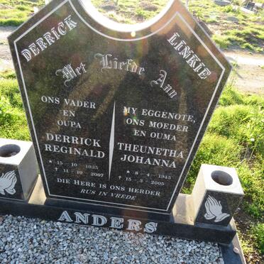 ANDERS Derrick Reginald 1935-2007 & Theunetha Johanna 1945-2005