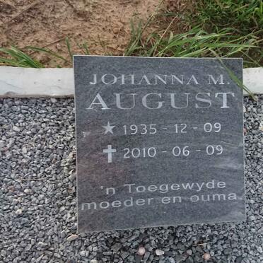 AUGUST Johanna M. 1935-2010