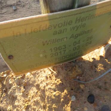 AGILHAS Willem 1963-2017