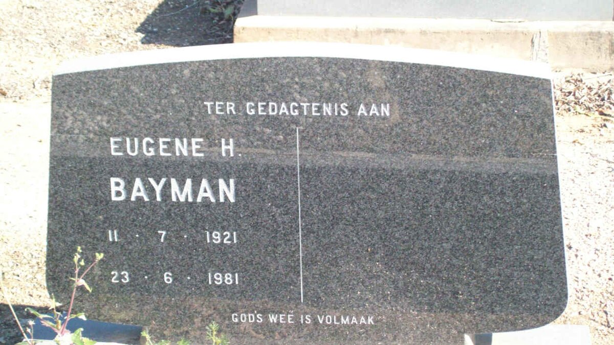 BAYMAN Eugene H. 1921-1981