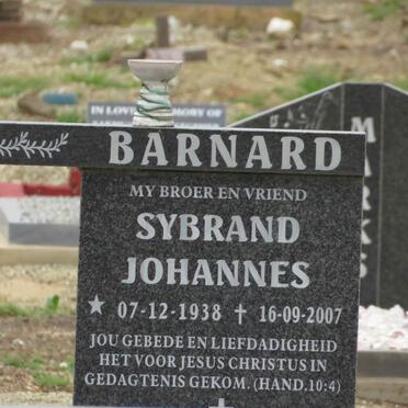 BARNARD Sybrand Johannes 1938-2007