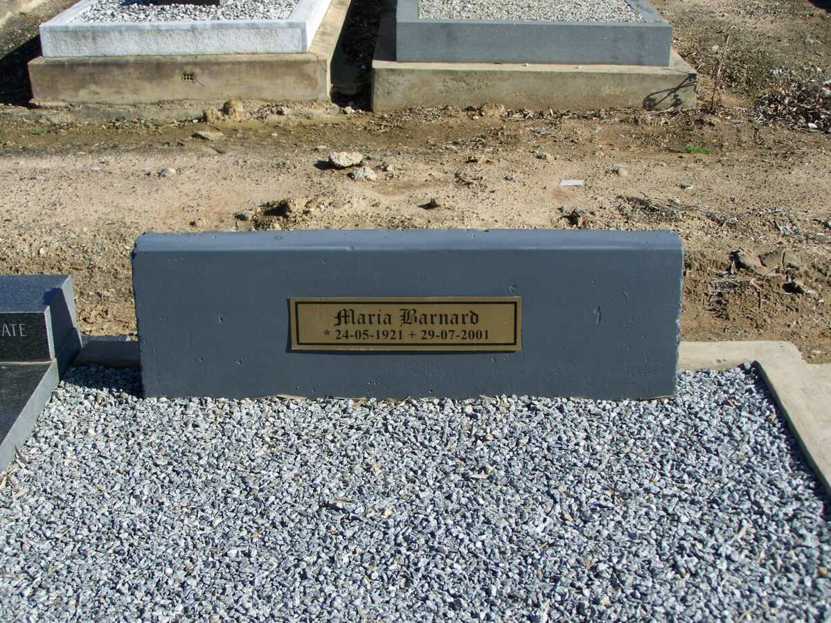 BARNARD Maria 1921-2001