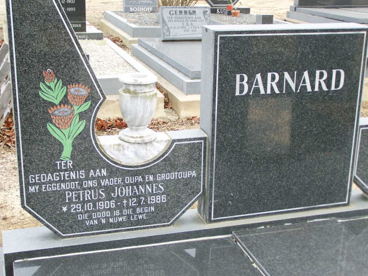 BARNARD Petrus Johannes 1906-1986