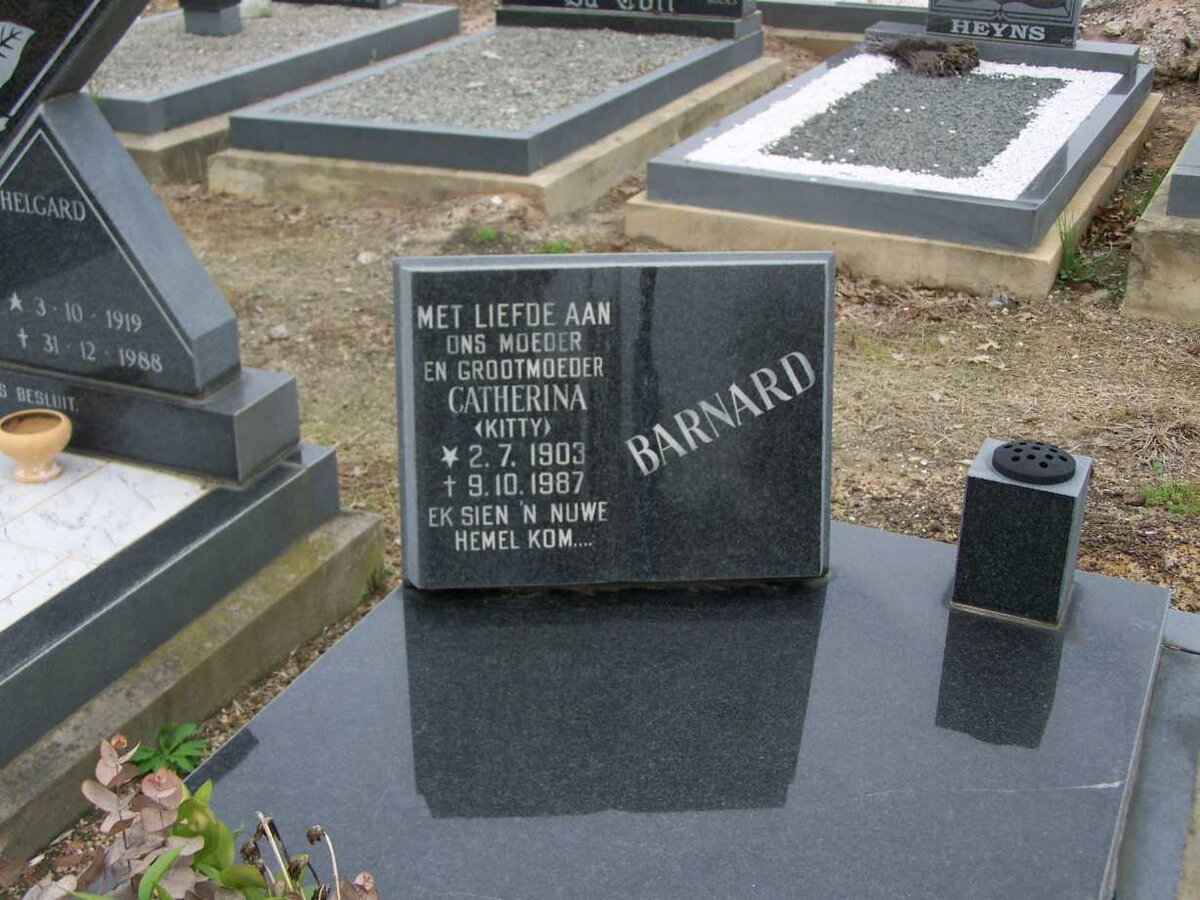 BARNARD Catherina 1903-1987