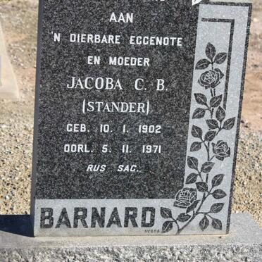 BARNARD Jacoba C.B. nee STANDER 1902-1971