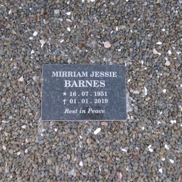 BARNES Mirriam Jessie 1951-2019
