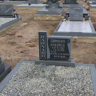 BARNARD Cornelius Jakobus 1947-1991