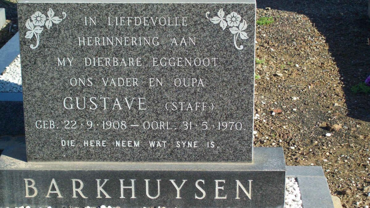 BARKHUYSEN Gustave 1908-1970