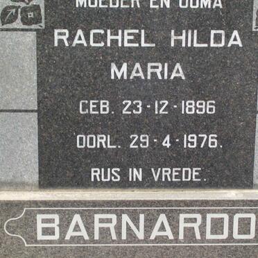BARNARDO Rachel Hilda Maria 1896-1976