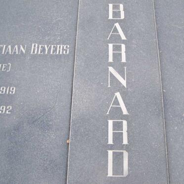 BARNARD Joseph Christiaan Beyers 1919-1992 &amp; Catherina Louisa 1917-1992