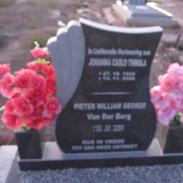BERG Pieter William George, van der :: ? Johannes Carlo 