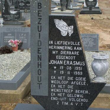 BEZUIDENHOUT Johan Erasmus 1951-1989