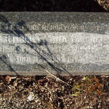 BIK Gertruida Sara nee OOSTDYK 1897-1947