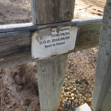 BOOYSEN Christina 1936-2018