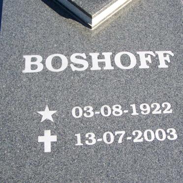 BOSHOFF 1922-2003
