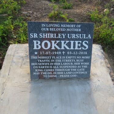 BOKKIES Shirley Ursula 1949-2016